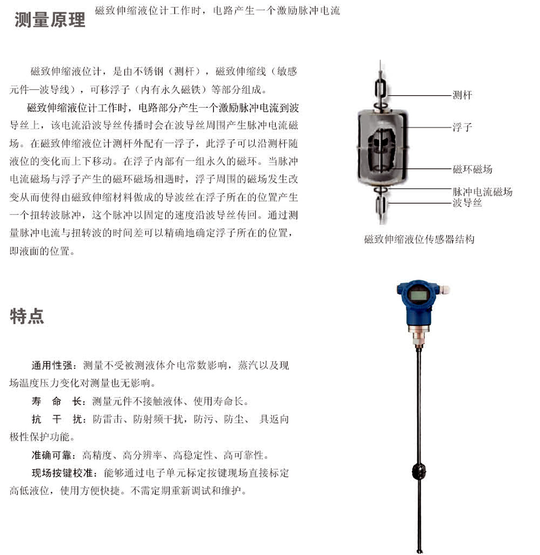 磁致伸縮液位計(jì) JDCM(圖1)